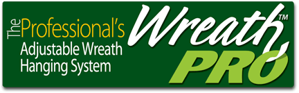 Wreath Pro adjustable wreath hanger logo
